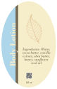 Restful Text Oval Bath Body Labels